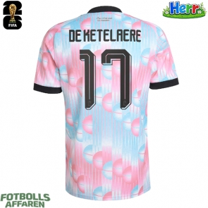 Belgien Charles De Ketelaere #17 Bortatröja VM 2026 Kortärmad